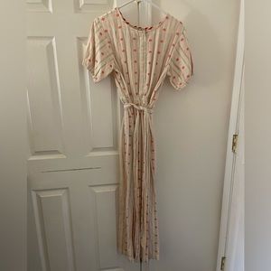 Ace & Jig Maxi White & Red Dress